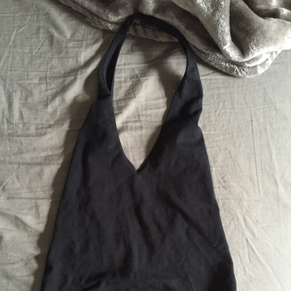 American apparel bodysuit deep halter