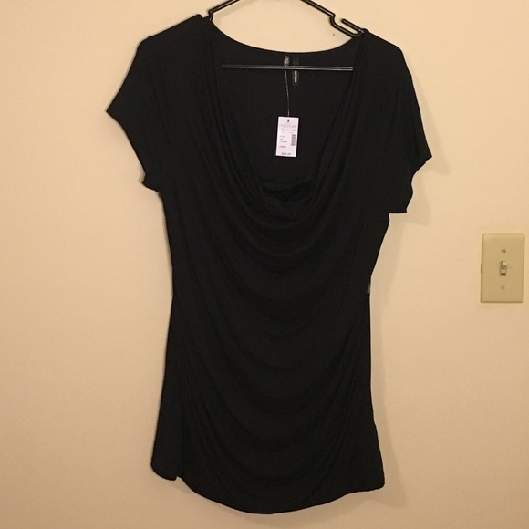 NWT Ruched black Maurice's top