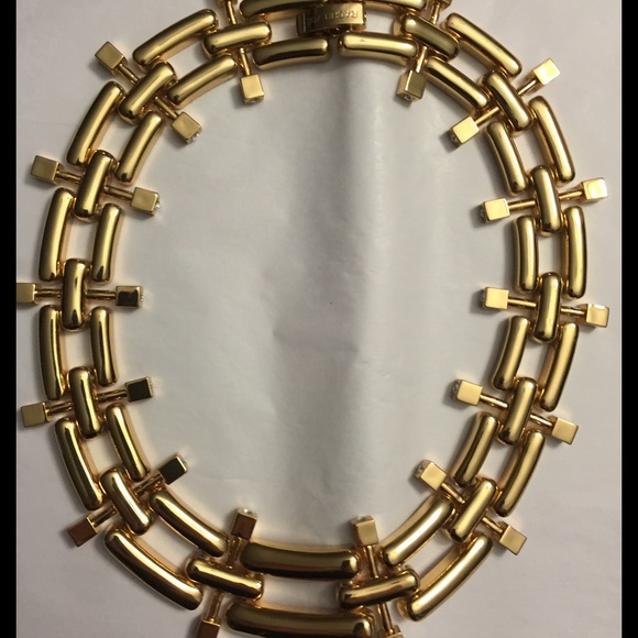 New Rachel Zoe chain necklace with stones on side