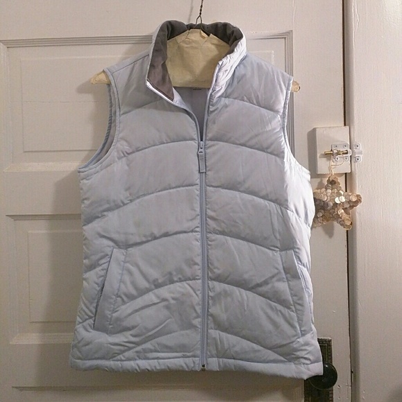 Light blue Lands End vest XS