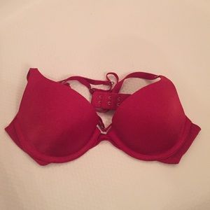 Red Victoria's Secret bra