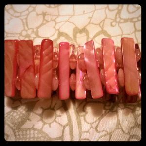 Pearlescent pink cuff