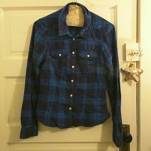 Blue H&M flannel