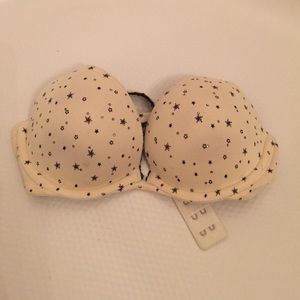 White and black Victoria's Secret bra