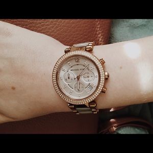 Michael Kors Parker RoseGold stainless steel watch