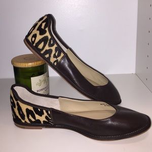 Diane von Furstenberg pony hair flats