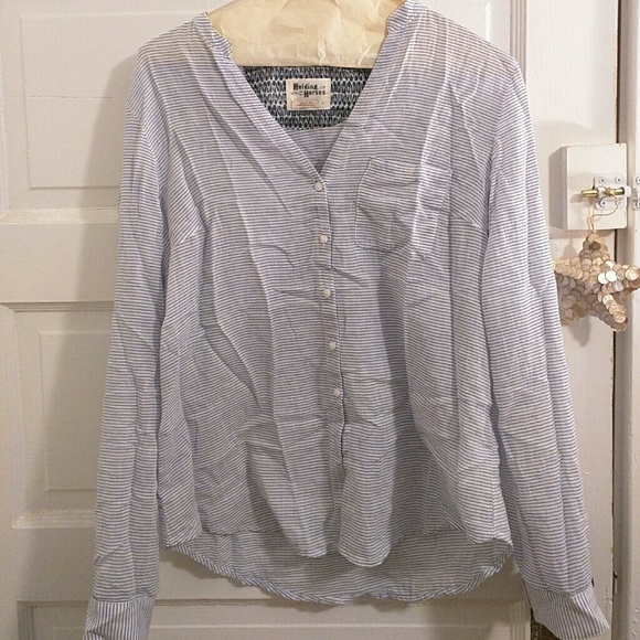 Summery Striped Button Up