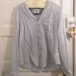 Summery Striped Button Up