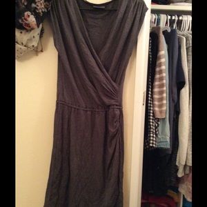 Gray and black mixed color dress