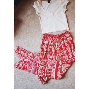 Elephant Print Palazzo Pants