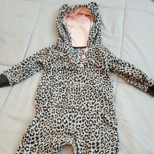 Baby girl fleece onesie