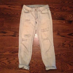 American Eagle "boy crop" jeans