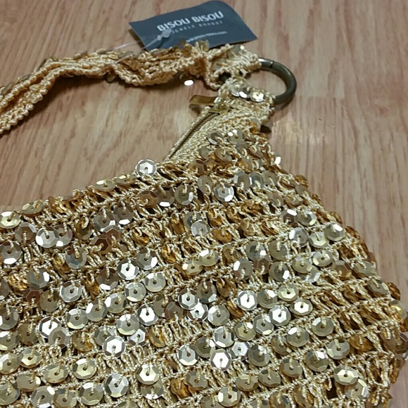 SOLD Sparkly gold handbag - Picture 2 of 2