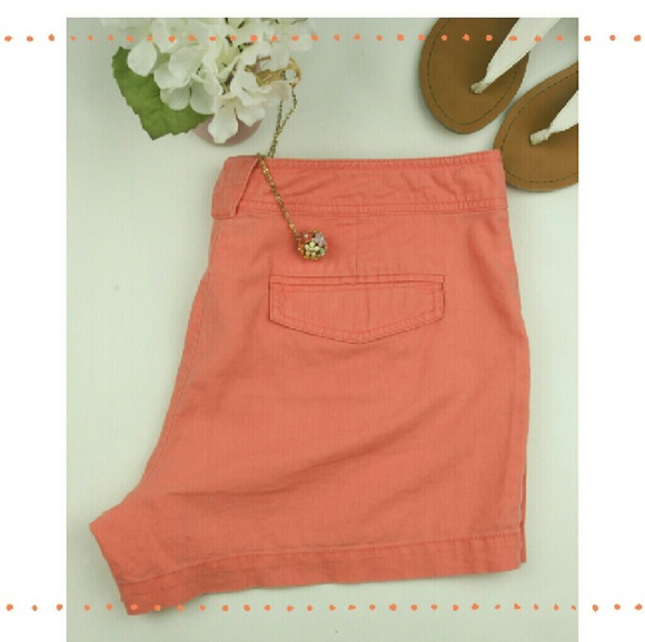 🎉HP🎉NY & Co  Coral Linen/Cotton Shorts
