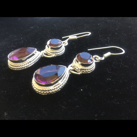 New! Silver plated ALLOY earrings