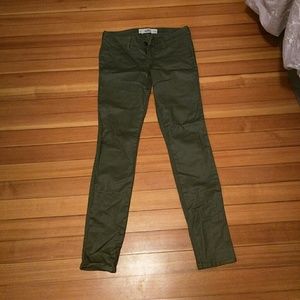 Hollister Military Green Skinny Jeans