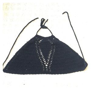 Crochet halter crop top- perfect for coachella!