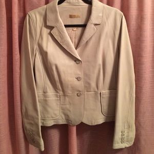 Wilsons Leather Cream Blazer