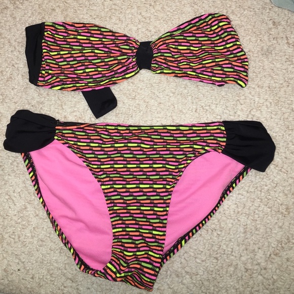 Multi color bathing suit