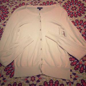 White Cardigan by Express