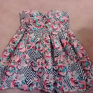 Short spring themed dress