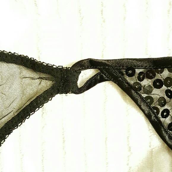 SEXY VICTORIA SECRET SEQUIN/MESH BRA PANTY - Picture 4 of 4