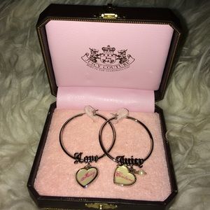 Juicy couture hoop earrings