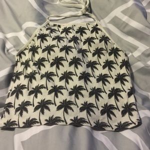 Brandy Melville palm tree crop top