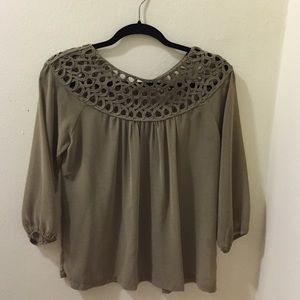 Taupe Blouse