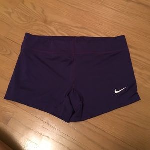Purple Nike dri fit shorts