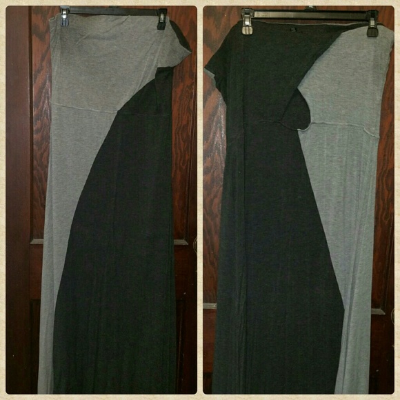 Strapless maxi dress