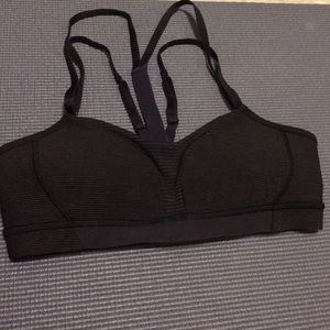 Lululemon black interval bra