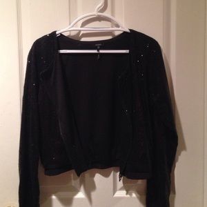 Black sequin sweater