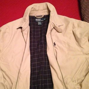 Men's tan large Ralph Lauren Polo Jacket