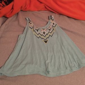 Aztec print tank top