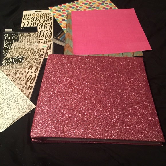 Photo album pink glittery