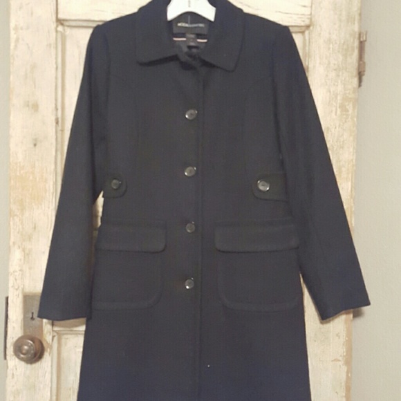 Black long pea coat from Victoria secret.