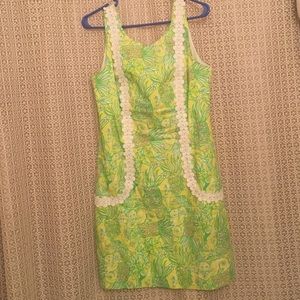 Lilly Pulitzer Liz Crazy Cathouse shift dress