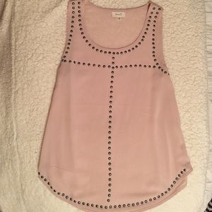 Cream/faux metal button top