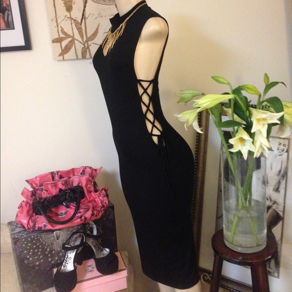 U24LA Dresses & Skirts - Summers Sexiest Dress black lace up sides Dress