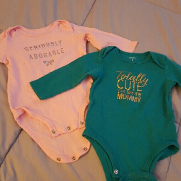 2 long sleeve onesies
