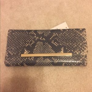 FOR - mccollums  snake skin wallet or clutch - NWT