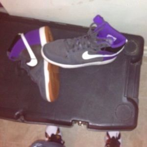 Purple & Gray Nikes