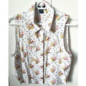 Gypsy Warrior Cropped Floral Top