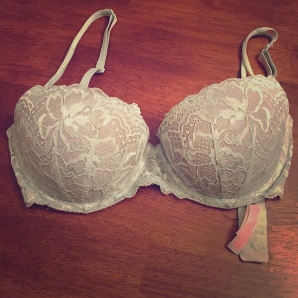 Victoria Secret Pink light blue Lace bra 34 D