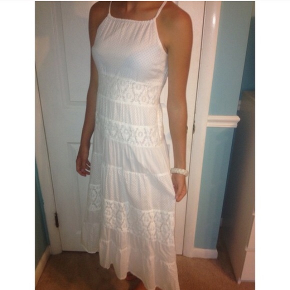 Free people white lace sundress