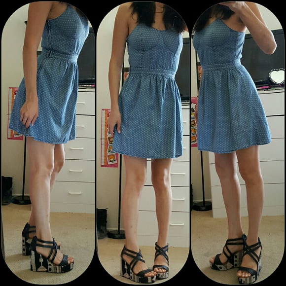 Denim Bustier Dress