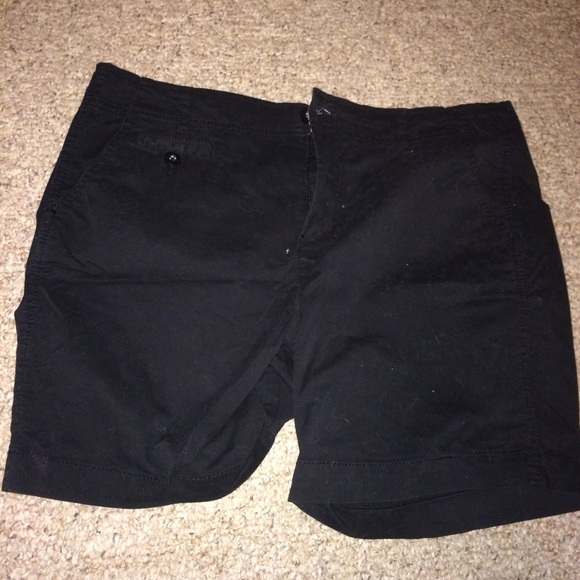 black shorts