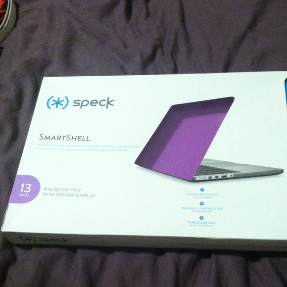 NIB 13in Purple speck Mac book pro case
