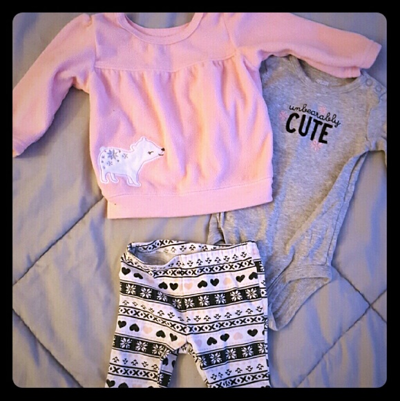 Baby girl 3 piece outfit
